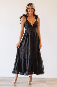 Play For Keeps Maxi Gown - Black-HAZEL & OLIVE-Small-