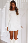 Popping Bubbles Mini Dress - White-HAZEL & OLIVE-Small-