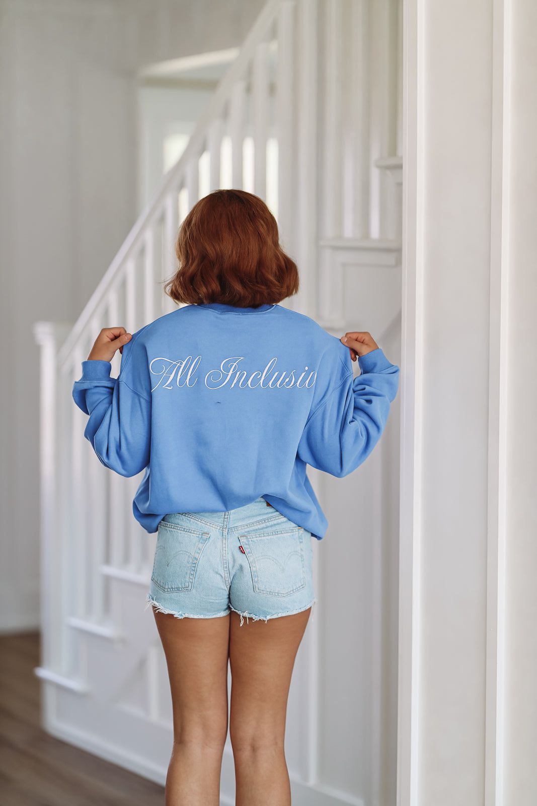 Portofino Oversized Sweatshirt - Blue-HAZEL & OLIVE-Small-