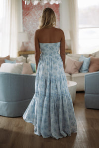 Hazel & Olive Posey Maxi Dress by Amy Jane London - Blue