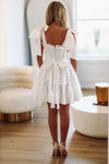 HAZEL & OLIVE Really Enchanting Mini Dress - White