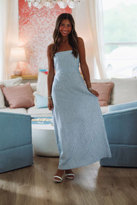 Regency Maxi Dress - Navy-HAZEL & OLIVE 2500/493LDJ-Small-