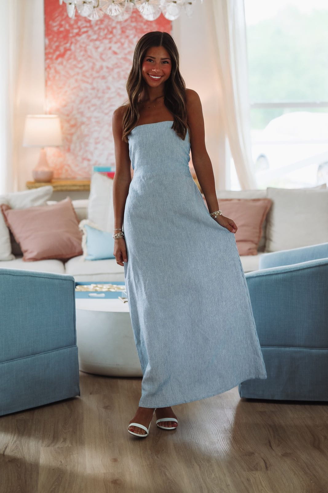 Regency Maxi Dress - Navy-HAZEL & OLIVE 2500/493LDJ-Small-