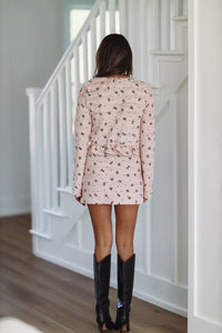 Ribbons and Ruffles Mini Skirt - Pink (FINAL SALE)-HAZEL & OLIVE-XS-