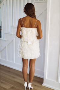 Runway Ready Mini Skirt - Cream-HAZEL & OLIVE-XSmall-