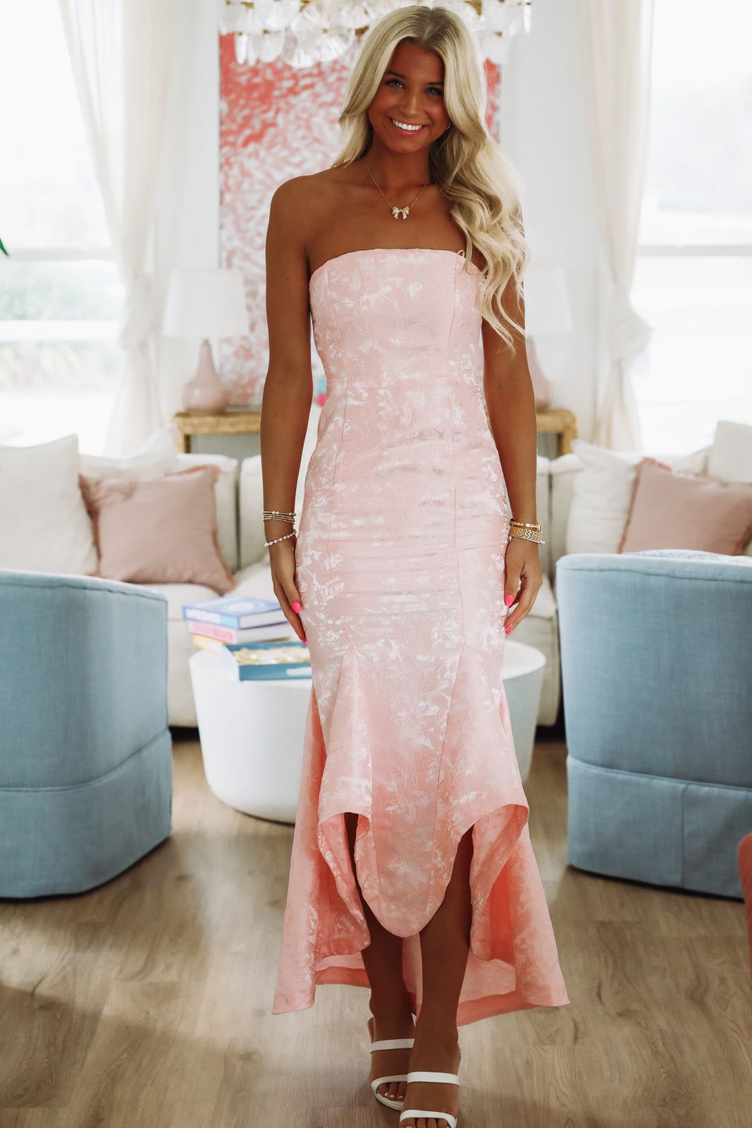 Sashay and Shine Maxi Dress - Pink – Hazel & Olive