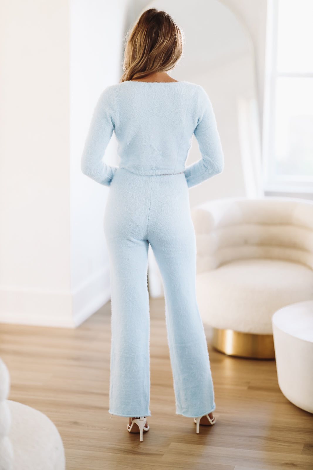 Say Less Sweater Knit Crop Top - Light Blue-HAZEL & OLIVE-Small-