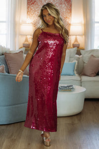 Hazel & Olive SC1020D How I'm Gonna Slay Midi Dress - Magenta