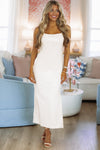 Hazel & Olive SC1020D Tease The Night Maxi Dress - Creamy Ivory