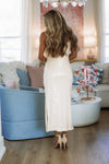 Hazel & Olive SC1020D Tease The Night Maxi Dress - Creamy Ivory