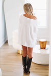 HAZEL & OLIVE Seasons Best Sweater Dress - Cream