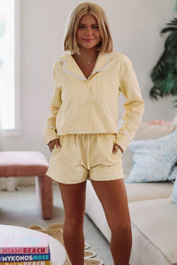 Set on You Stripe and Bow Set - Yellow-HAZEL & OLIVE IPT39540/01-Small-