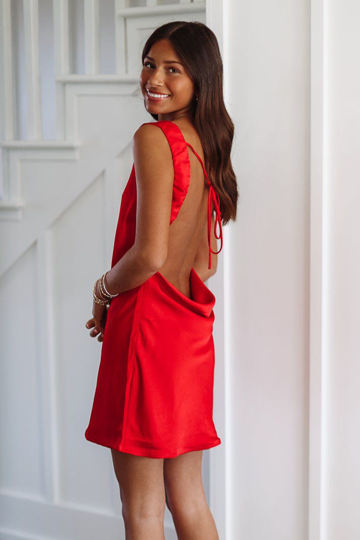 Show Stopper Mini Dress - Red Hazel & Olive Show Stopper Mini Dress - Red Hazel & Olive