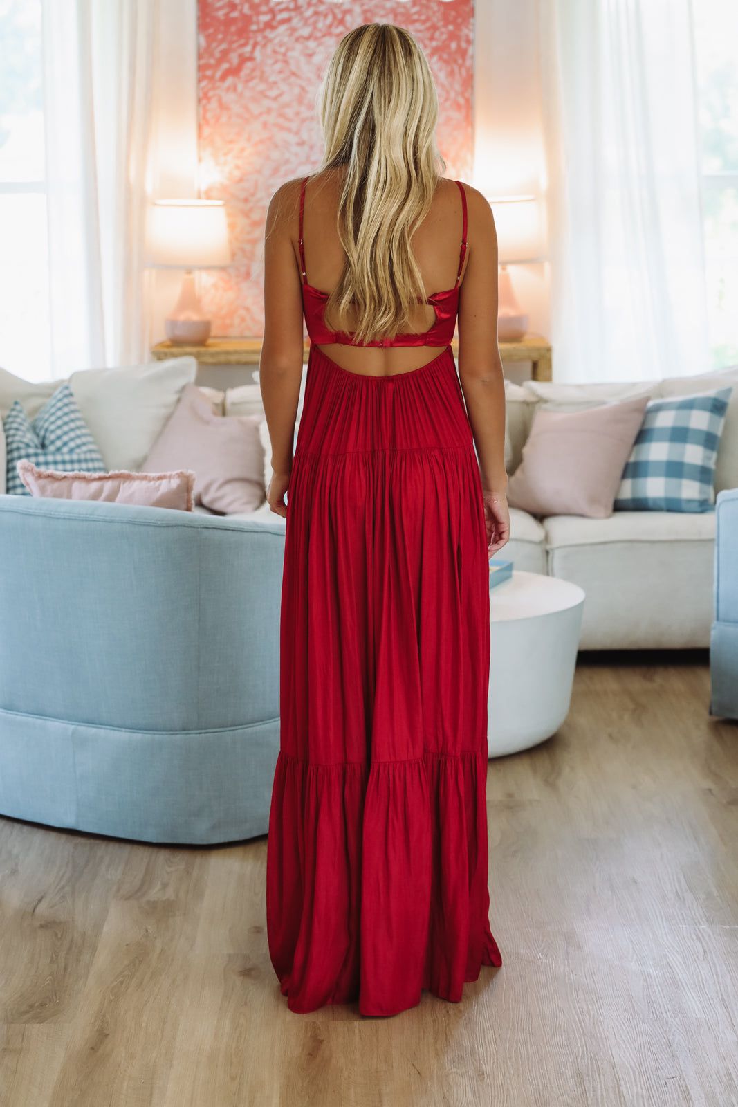 Caviar Dreams Maxi Dress - Crimson Red – Hazel & Olive