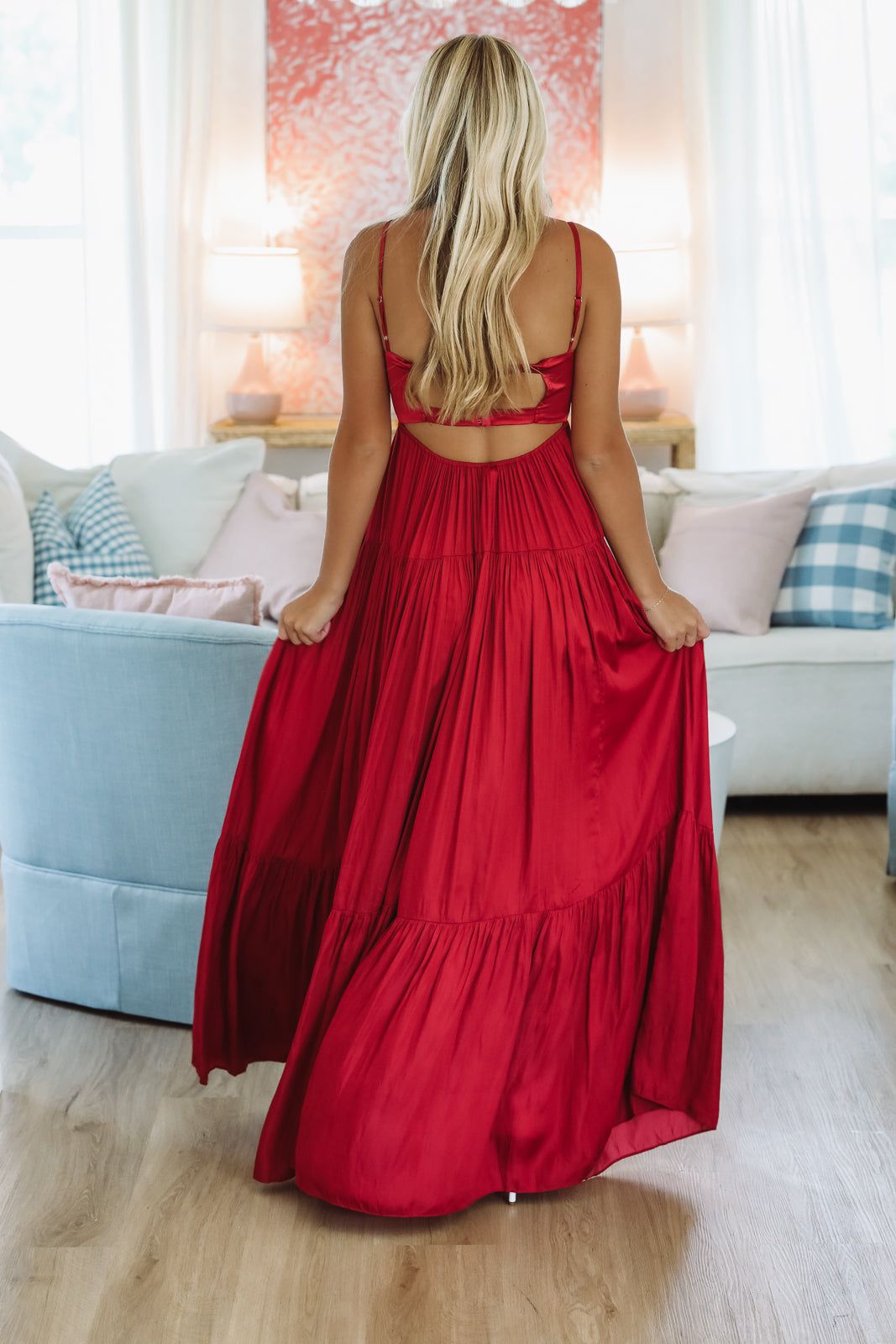 Caviar Dreams Maxi Dress - Crimson Red – Hazel & Olive