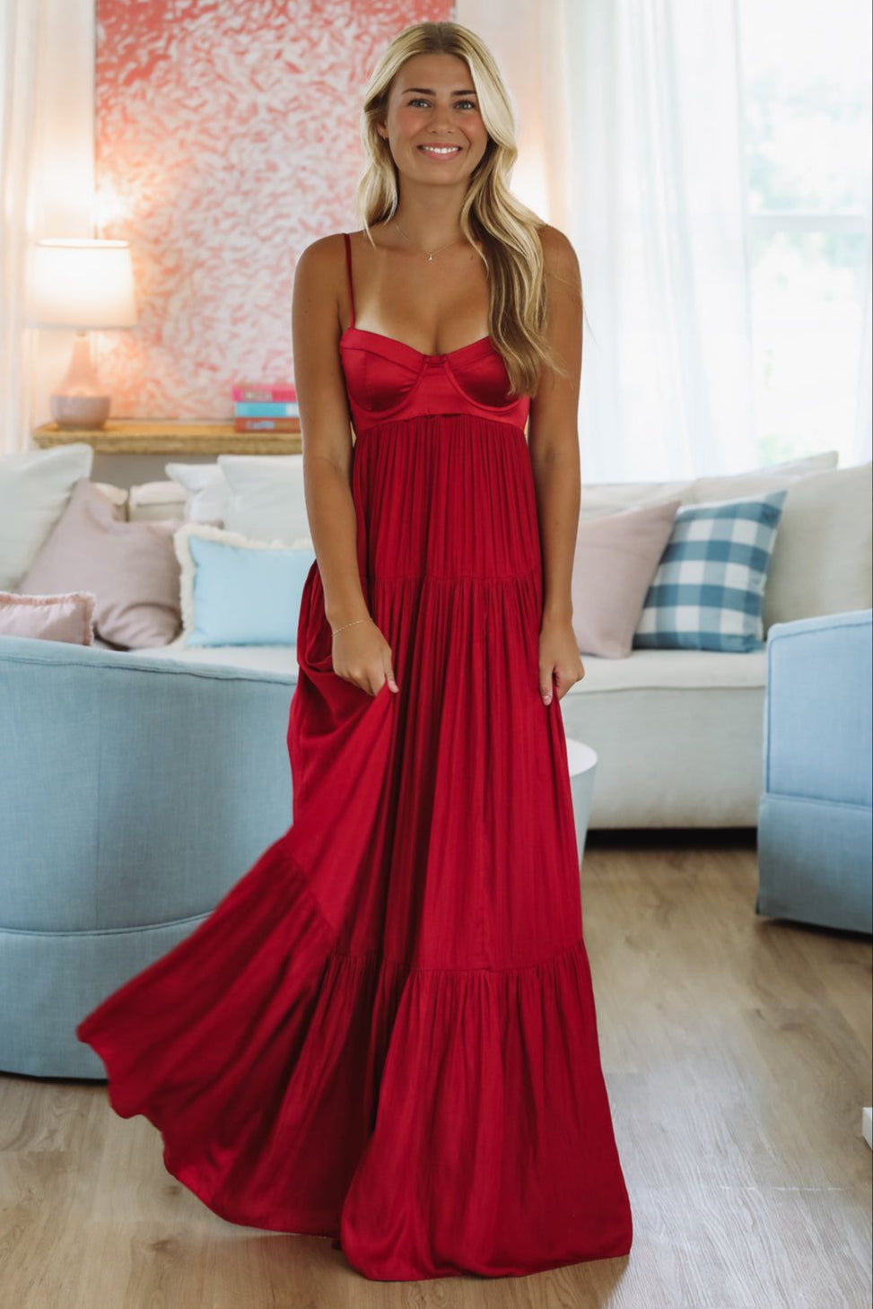 Caviar Dreams Maxi Dress - Crimson Red – Hazel & Olive
