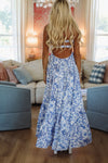 Live Out Loud Maxi Dress - Royal Blue and White-HAZEL & OLIVE SM/D20750N-Small-
