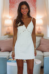 I Knew You Mini Dress - White-HAZEL & OLIVE SM/D20843A-Small-