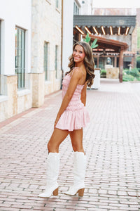 Hazel & Olive SM/D20871A Summer In Paris Mini Dress - Mauve