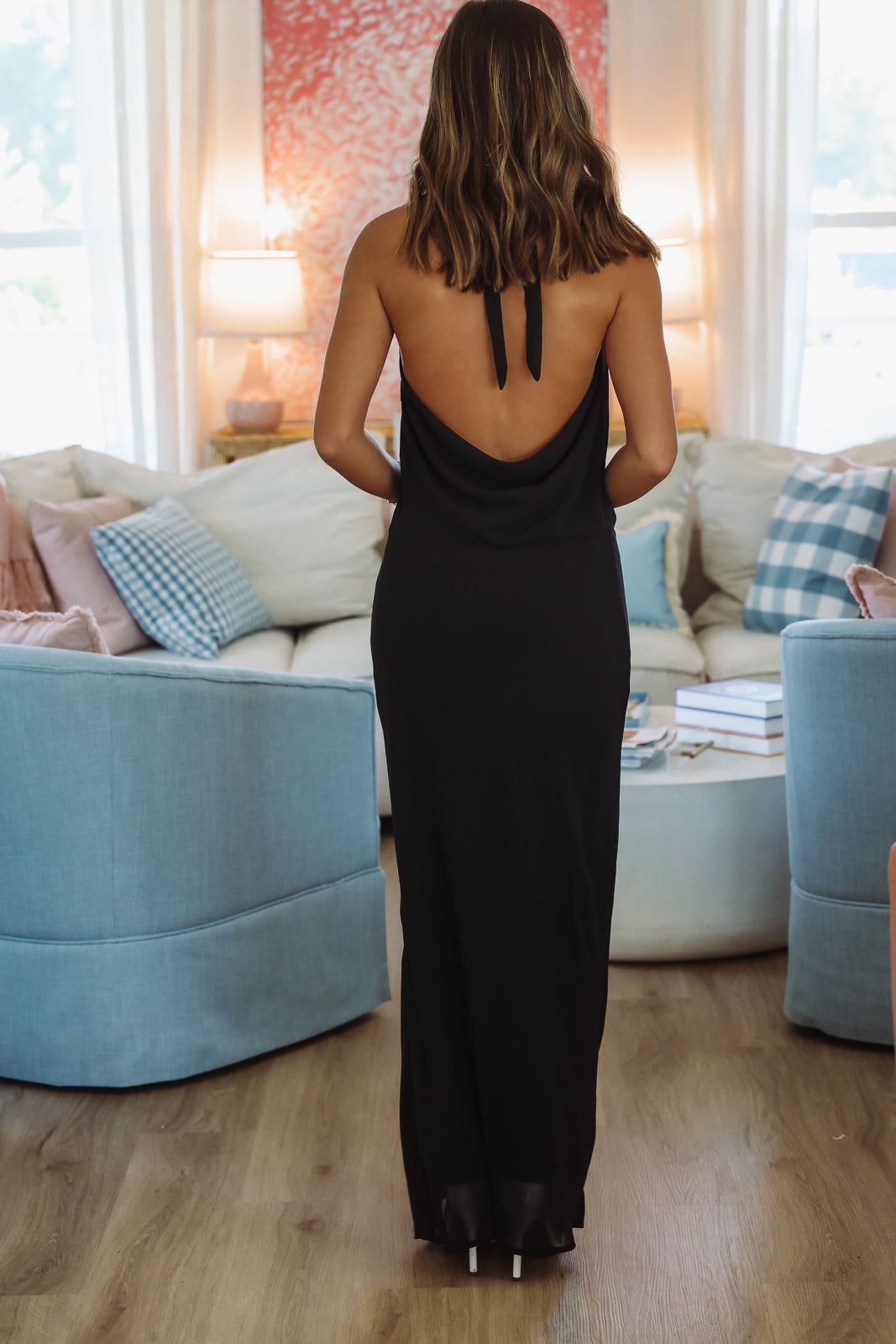 Showtime Midi Dress - Black-Hazel & Olive SM/D20933A-Small-