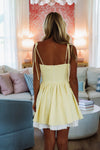 When It's Love Mini Dress - Yellow and White-Hazel & Olive SM/D20941A-Small-