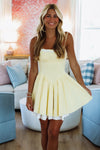 When It's Love Mini Dress - Yellow and White-Hazel & Olive SM/D20941A-Small-