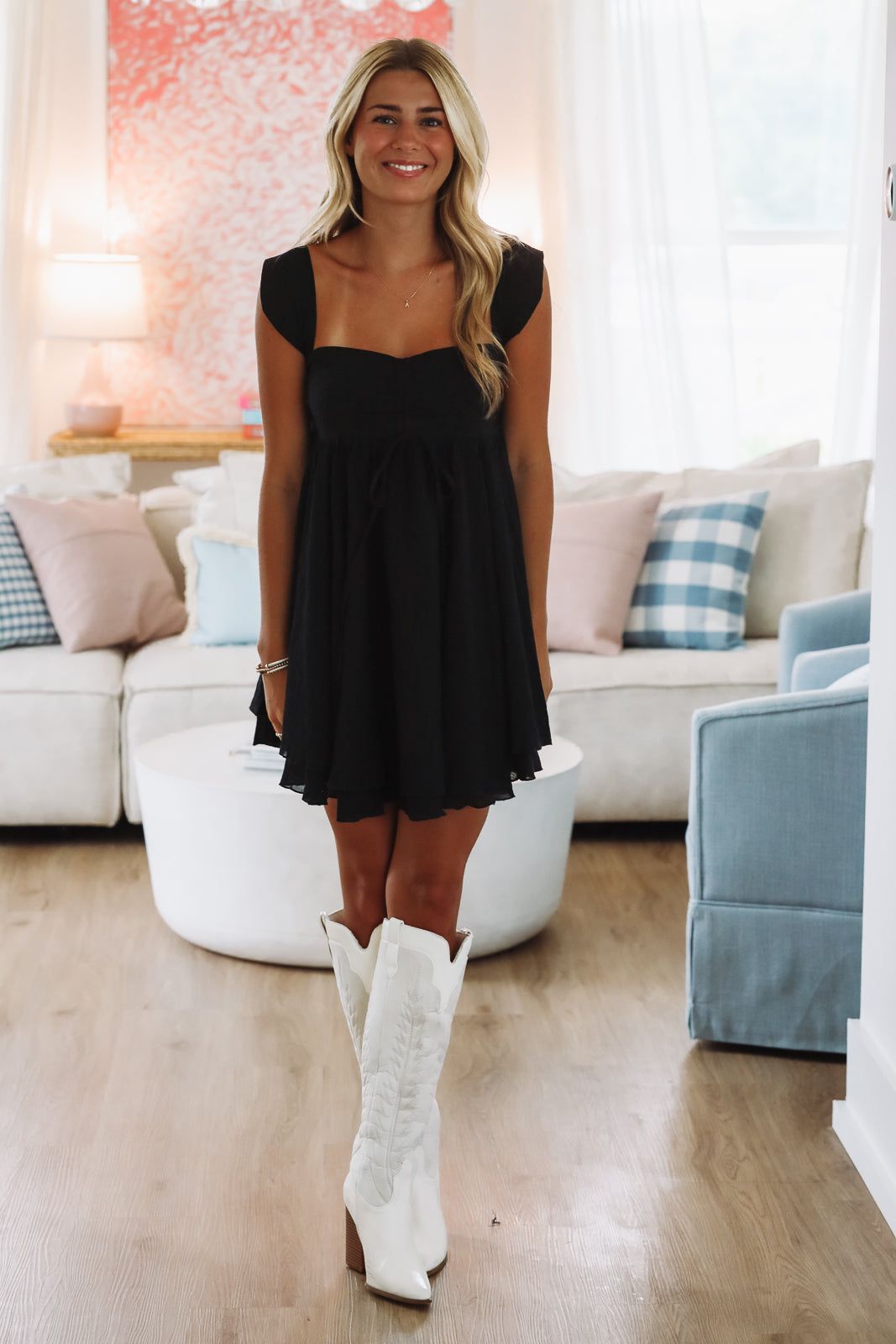 Hazel & Olive SM/D20943D Making Them Jealous Mini Dress - Black