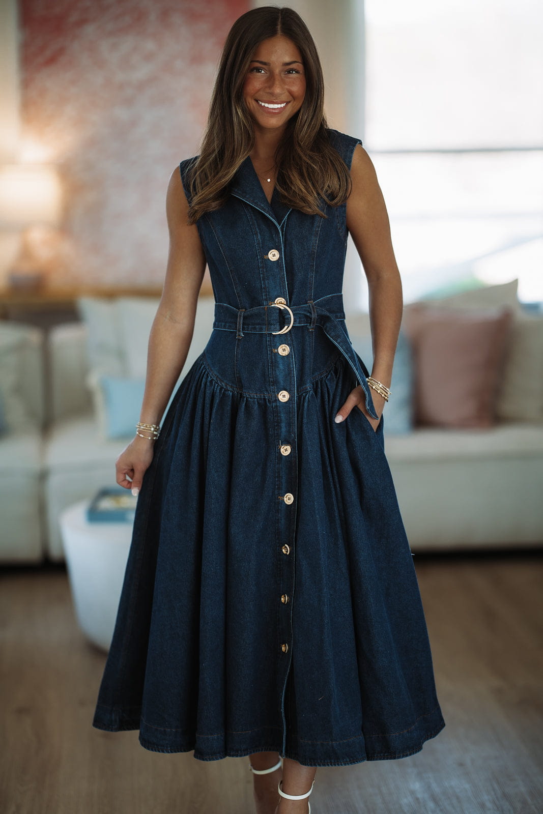 Tennessee Sunsets Maxi Dress - Dark Denim – Hazel & Olive