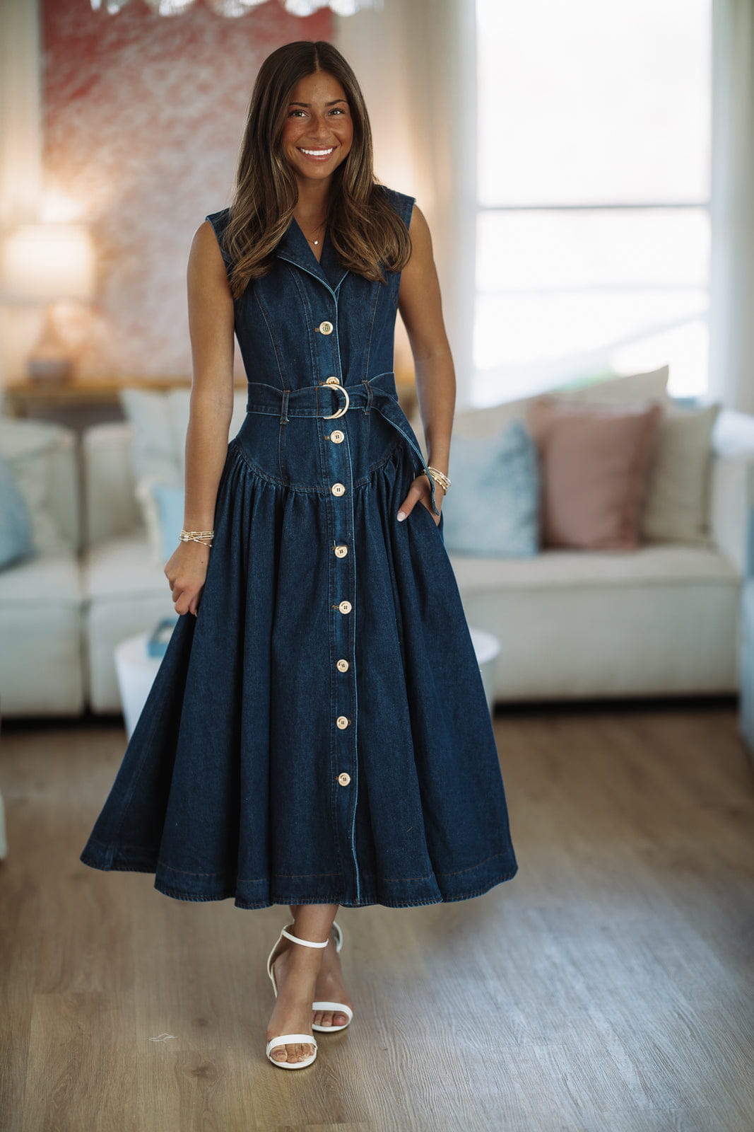 Tennessee Sunsets Maxi Dress - Dark Denim – Hazel & Olive