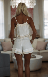 Hazel & Olive SM/P50093A My Crush Moments Shorts - White