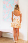 Spring Days Ahead Mini Skirt - White and Yellow-HAZEL & OLIVE-Small-