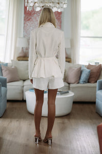 Hazel & Olive SSB/P/3620/P Fresh Start Mini Skort - Off White