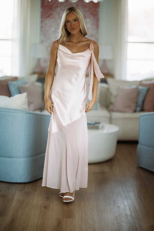 Hazel & Olive ST5124HB01 A Whisper Of Amour Maxi Dress - Blush