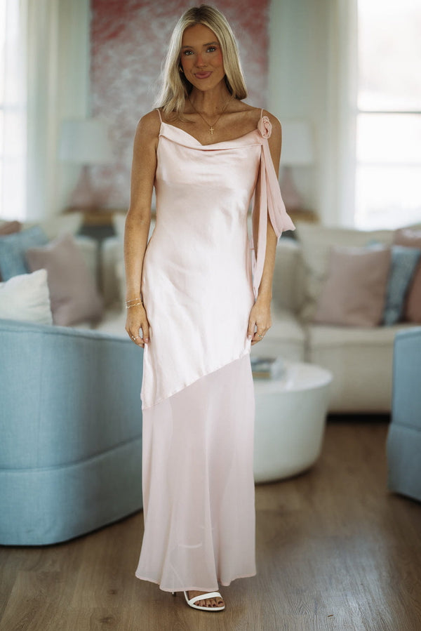 Hazel & Olive ST5124HB01 A Whisper Of Amour Maxi Dress - Blush