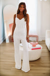 Stay Dolled Up Sequin Jumpsuit - White-HAZEL & OLIVE-Small-