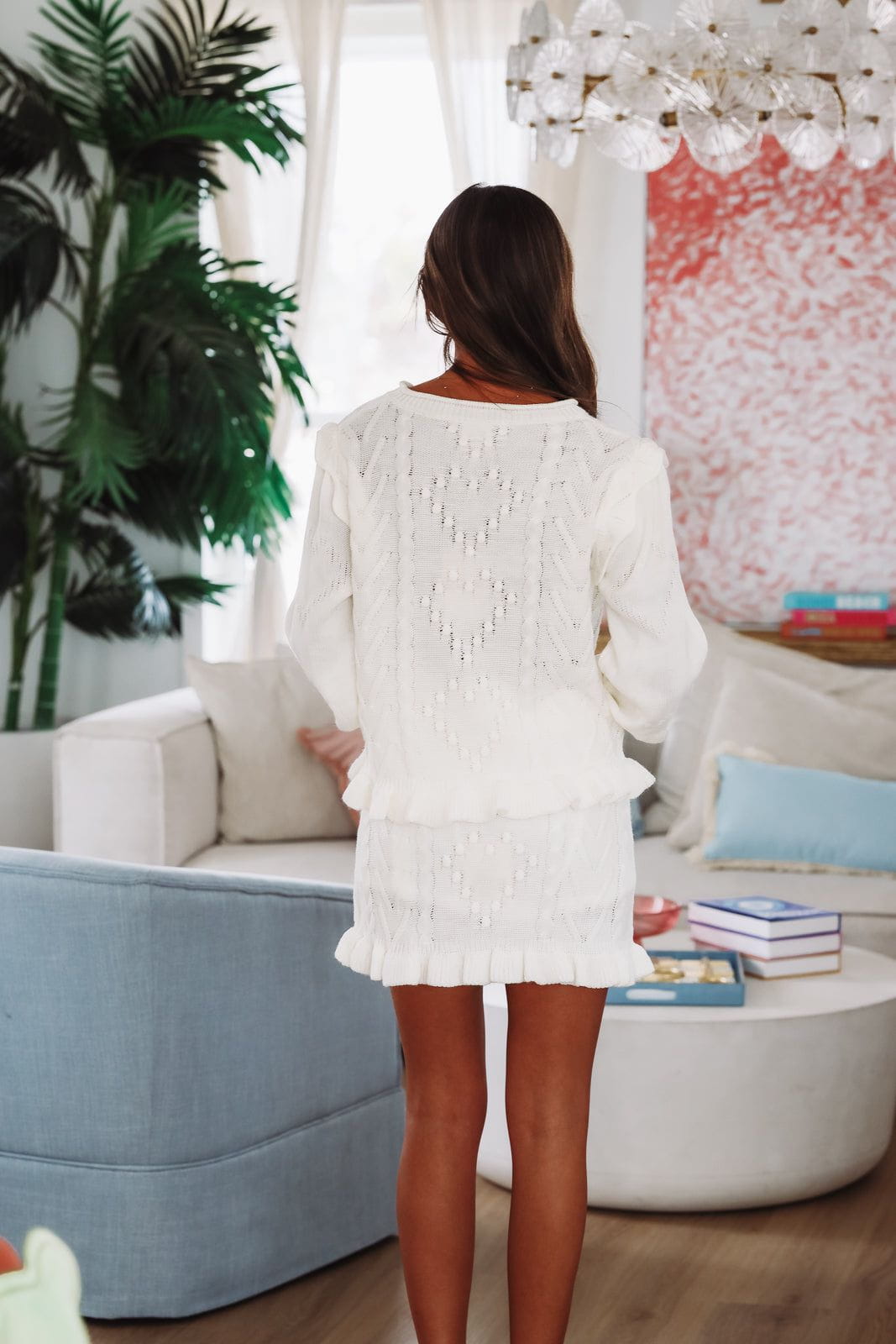 Stitch my Heart Sweater and Mini Skirt - Set - Ivory – Hazel