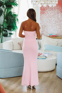 Summer Of Me Crop Top and Maxi Skirt Two Piece Set - Pink-HAZEL & OLIVE MST7902-Small-