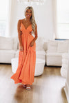 HAZEL & OLIVE Summer Summer Time Maxi Dress - Orange
