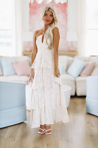 Sweet Escape Maxi Dress - Cream-HAZEL & OLIVE-Small-