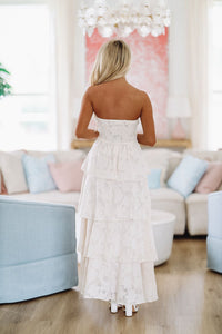 Sweet Escape Maxi Dress - Cream-HAZEL & OLIVE-Small-