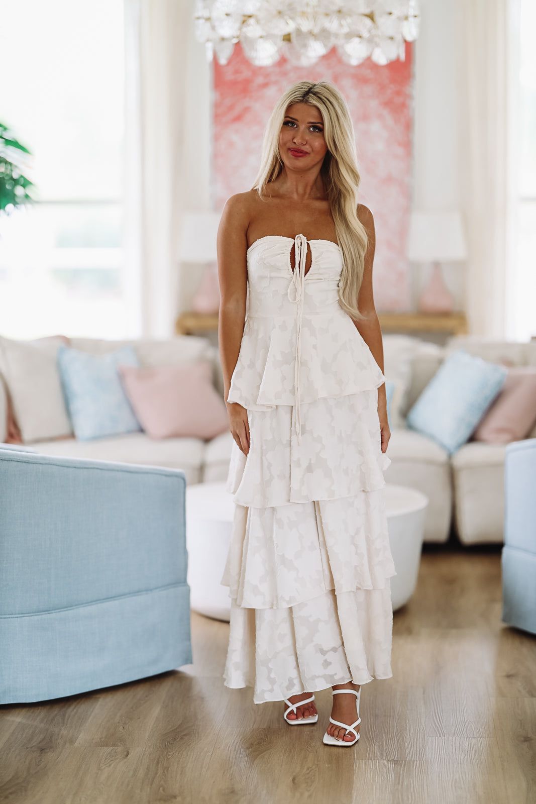 Sweet Escape Maxi Dress - Cream-HAZEL & OLIVE-Small-