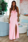 Sweet in Pink Maxi Dress - Pink-HAZEL & OLIVE R30100D/01-Small-