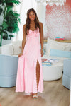 Sweet in Pink Maxi Dress - Pink-HAZEL & OLIVE R30100D/01-Small-