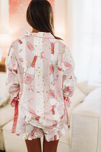 Sweet Treats Pajama Shorts - Pink-HAZEL & OLIVE-Small-