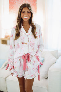 Sweet Treats Pajama Shorts - Pink-HAZEL & OLIVE-Small-