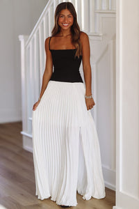 Sweetest Memories Maxi Dress - Ivory and Black-HAZEL & OLIVE-Small-