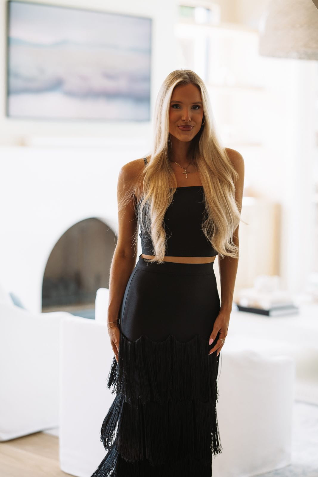 Hazel & Olive T1025 Karma Crop Top -Black