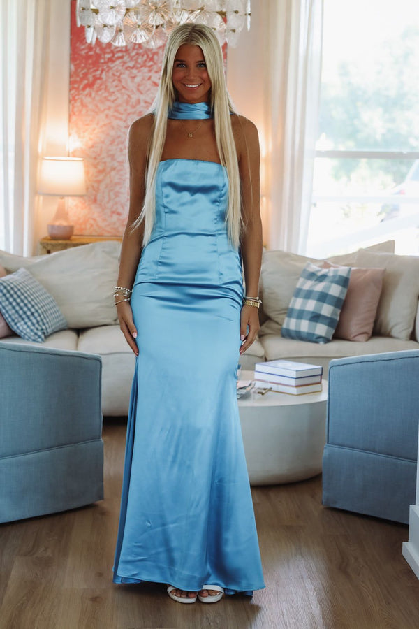 East End Elegance Maxi Dress - Blue-Hazel & Olive T2012P-Small-