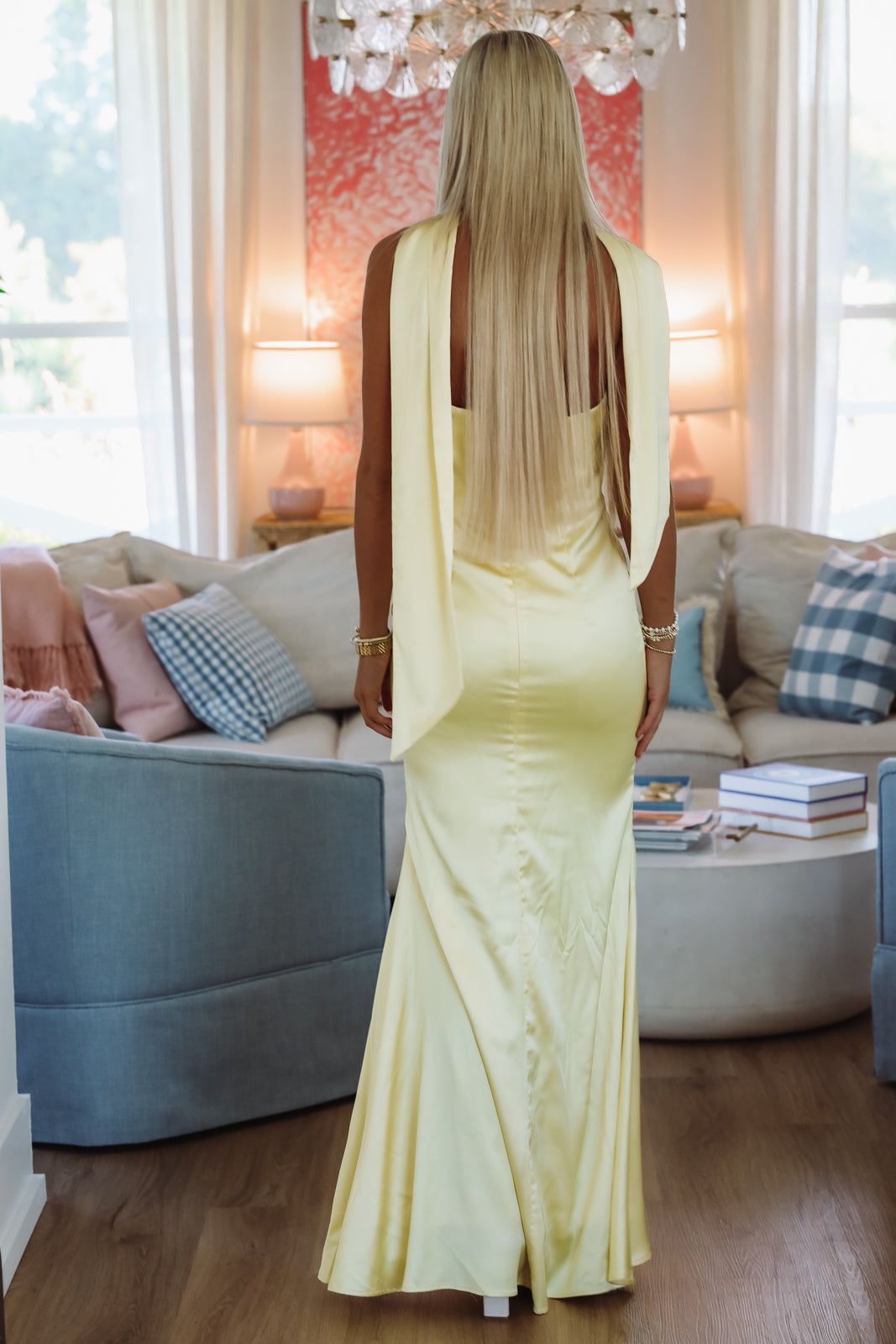 East End Elegance Maxi Dress - Yellow, Small | Hazel and Olive