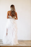 HAZEL & OLIVE The Bradshaw Maxi Gown Dress - White